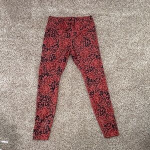 Nike Red and Black/Navy Patterned Women's Jeggings